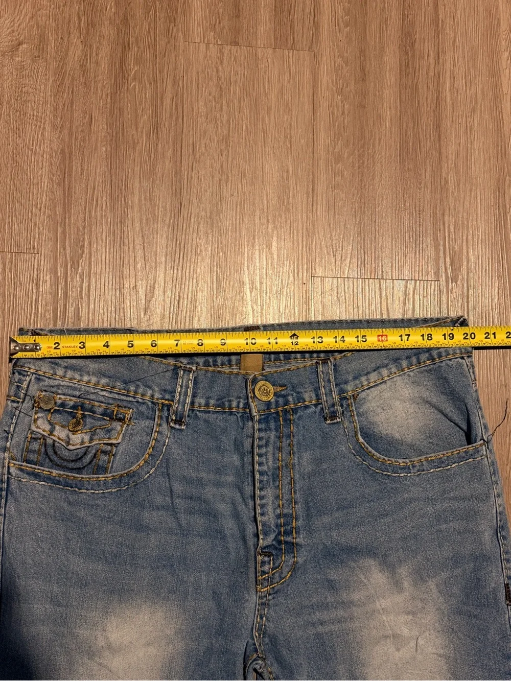 Vintage 90s True Religion Ricky Denim Jeans Size 40 Blue